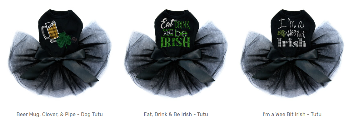 St. Patrick Day Tutus For Big Dogs